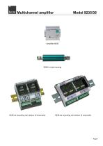 Operation Manual Multichannel Amplifier Model 9235/9236-7