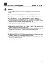 Operation Manual Multichannel Amplifier Model 9235/9236-9
