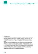 Operation manual Tension and compression load cell Model 8427-2