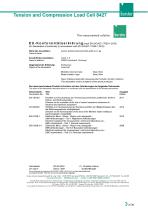 Operation manual Tension and compression load cell Model 8427-3
