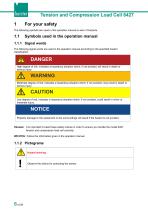 Operation manual Tension and compression load cell Model 8427-6