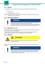 Operation manual Tension and compression load cell Model 8427-8