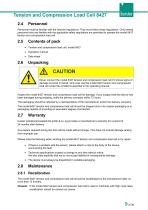 Operation manual Tension and compression load cell Model 8427-9