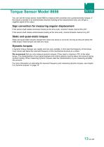 Operation manual Torque Sensor Model 8656-13