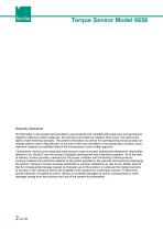 Operation manual Torque Sensor Model 8656-2