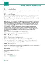 Operation manual Torque Sensor Model 8656-8