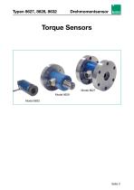 Operation Manual Torque Sensor Models 8627, 8628, 8632-5