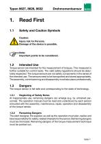 Operation Manual Torque Sensor Models 8627, 8628, 8632-9