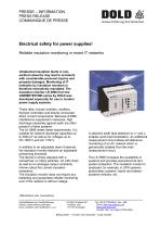 Press release Insulation monitor LK 5896-1