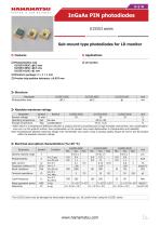 InGaAs PIN photodiodes G15553 series - 1