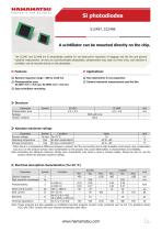 Si photodiodes S12497, S12498-1