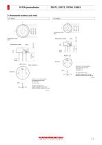 Si PIN photodiodes S3071/S3072/S3399/S3883 - 3