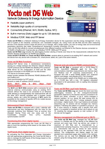 Yocto net D6 Web