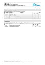 iC-BM    Quad Four-Quadrant Analog Multiplier - 4