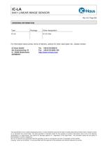 iC-LA    64x1 Linear Image Sensor with Bidirectional Shift and Extendable Data I/O-8