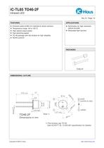 iC-TL85    Infrared 850 nm LED with Lens or Flat Window for High-Resolution Optical Encoders -1
