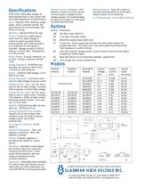 WX Series 1000 Watt Regulated High Voltage DC Power Supplies - 2