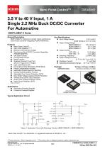 3.5 V to 40 V Input, 1 A Single 2.2 MHz Buck DC/DC Converter For Automotive BD9P1x5MUF-C Serie-1