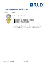 Swivel Adapter for Hoists HWA 8 - DK 800-1