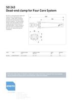 SO 243 Dead-end clamp for Four Core System - 2