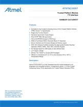 AT97SC3205T I²C Interface TPM I²C interface datasheet summary. This is a summary document. The complete document is available under NDA. For more information, please contact your local Atmel sales office - 1