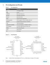 AT97SC3205T I²C Interface TPM I²C interface datasheet summary. This is a summary document. The complete document is available under NDA. For more information, please contact your local Atmel sales office - 2