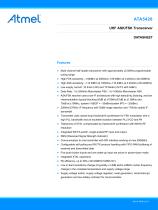 ATA5428 UHF Transceiver for ASK and FSK Systems, 315 MHz-1