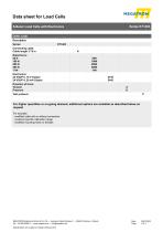 Data sheet S-beam force sensor KT1403 - 2