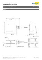 Data sheet S-beam force sensor KT1403 - 3