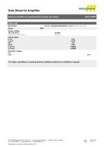 Datasheet signal amplifier MVR - 2