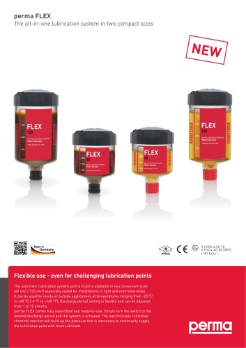 perma FLEX - The all-in-one lubrication system in two compact sizes