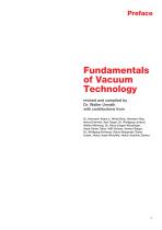 Fundamentals of Vacuum Technology - 4