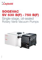 SOGEVAC  SV 630 B(F) -  750 B(F) - 1