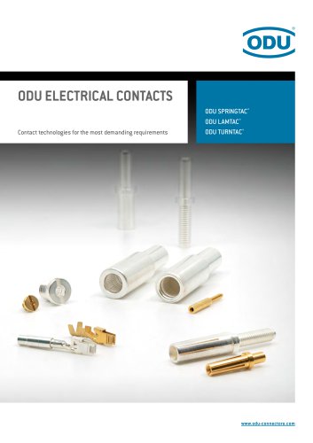ODU Electrical Contacts &ndash; Catalog