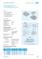 ODU MINI-FLAKAFIX® Board-to-Wire connector in 1.27mm x 2.54mm size – Catalog-14