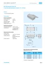 ODU MINI-FLAKAFIX® Board-to-Wire connector in 1.27mm x 2.54mm size – Catalog-16