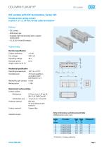ODU MINI-FLAKAFIX® Board-to-Wire connector in 1.27mm x 2.54mm size – Catalog-5