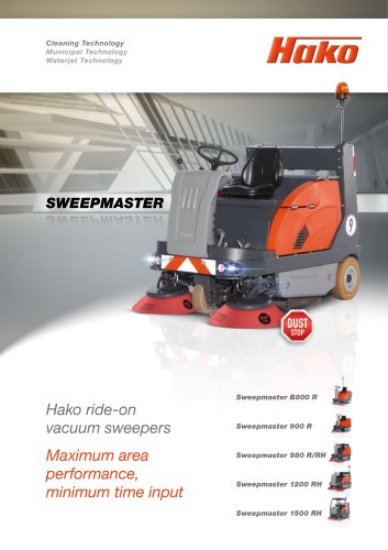 Sweepmaster ride-on sweepers and vacuum sweepers