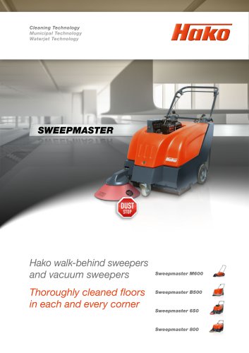 Sweepmaster walk-behind sweepers and vacuum sweepers