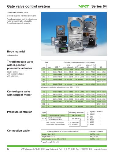 Gate valve with 3-position actuator