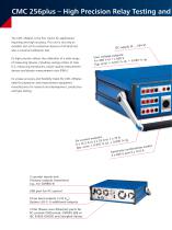 CMC 256plus - High precision relay test set and universal calibrator - 2