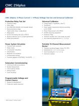 CMC 256plus - High precision relay test set and universal calibrator - 4