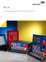 CMC 353 - The Compact and Versatile Three-Phase Relay Testing Solution - 1