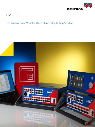 CMC 353 - The Compact and Versatile Three-Phase Relay Testing Solution