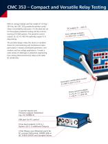 CMC 353 - The Compact and Versatile Three-Phase Relay Testing Solution - 2