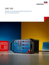 CMC 500 - Modular, multi-phase protection relay test set and commissioning tool