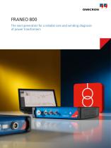 FRANEO 800 - The next generation for a reliable core and winding diagnosis of power transformers - 1