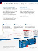 VOTANO 100 - Accurate and mobile voltage transformer testing and calibration system - 2