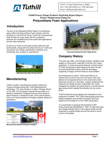 Whitepaper - Polyurethane Foam