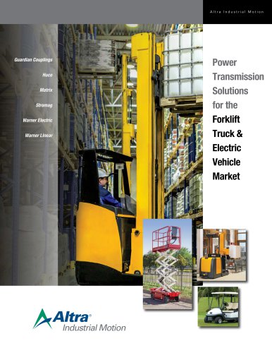 Power Transmission Solutions for the Forklift Truck & Electric Vehicle Market